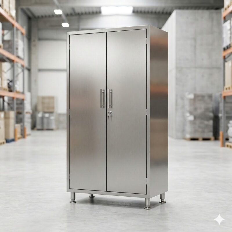 Armario inox 2 puertas almacén [DEMO]