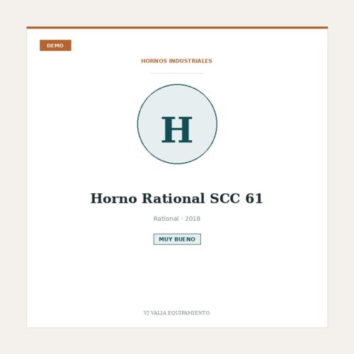 Horno Rational SCC 61 [DEMO]