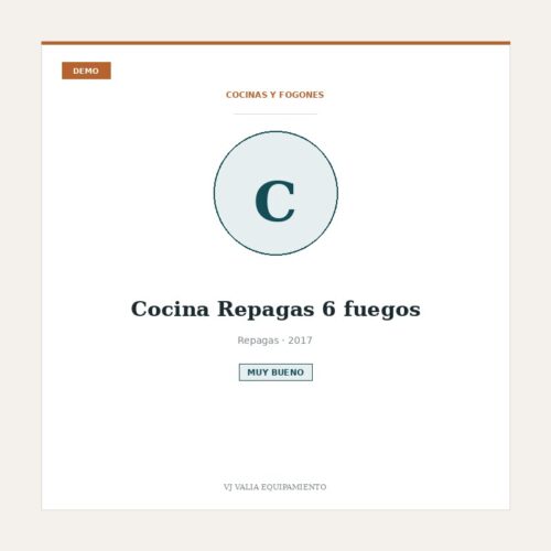 Cocina Repagas 6 fuegos [DEMO]