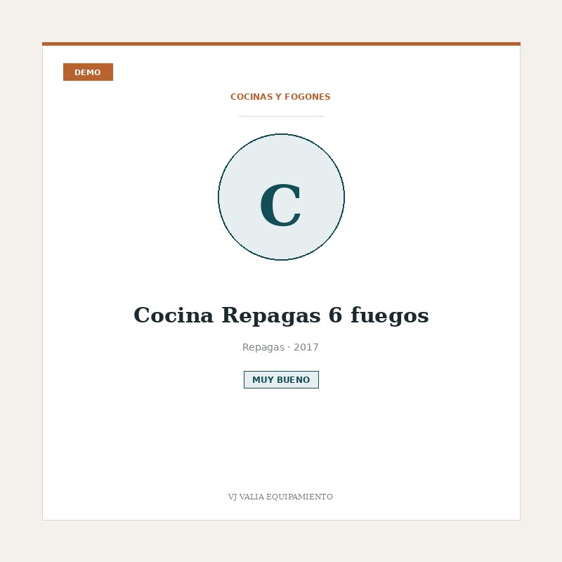 Cocina Repagas 6 fuegos [DEMO]