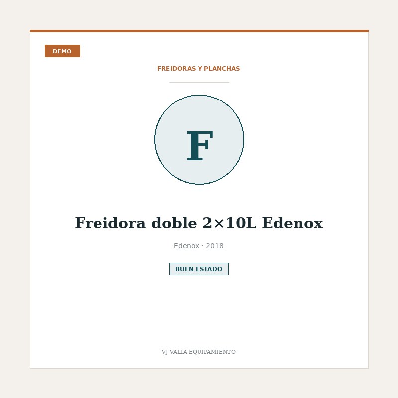 Freidora doble 2×10L Edenox [DEMO]