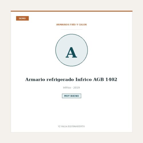 Armario refrigerado Infrico AGB 1402 [DEMO]