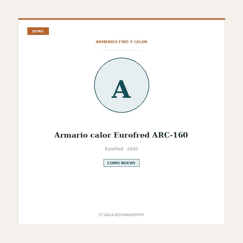 Armario calor Eurofred ARC-160 [DEMO]