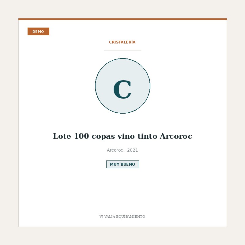 Lote 100 copas vino tinto Arcoroc [DEMO]
